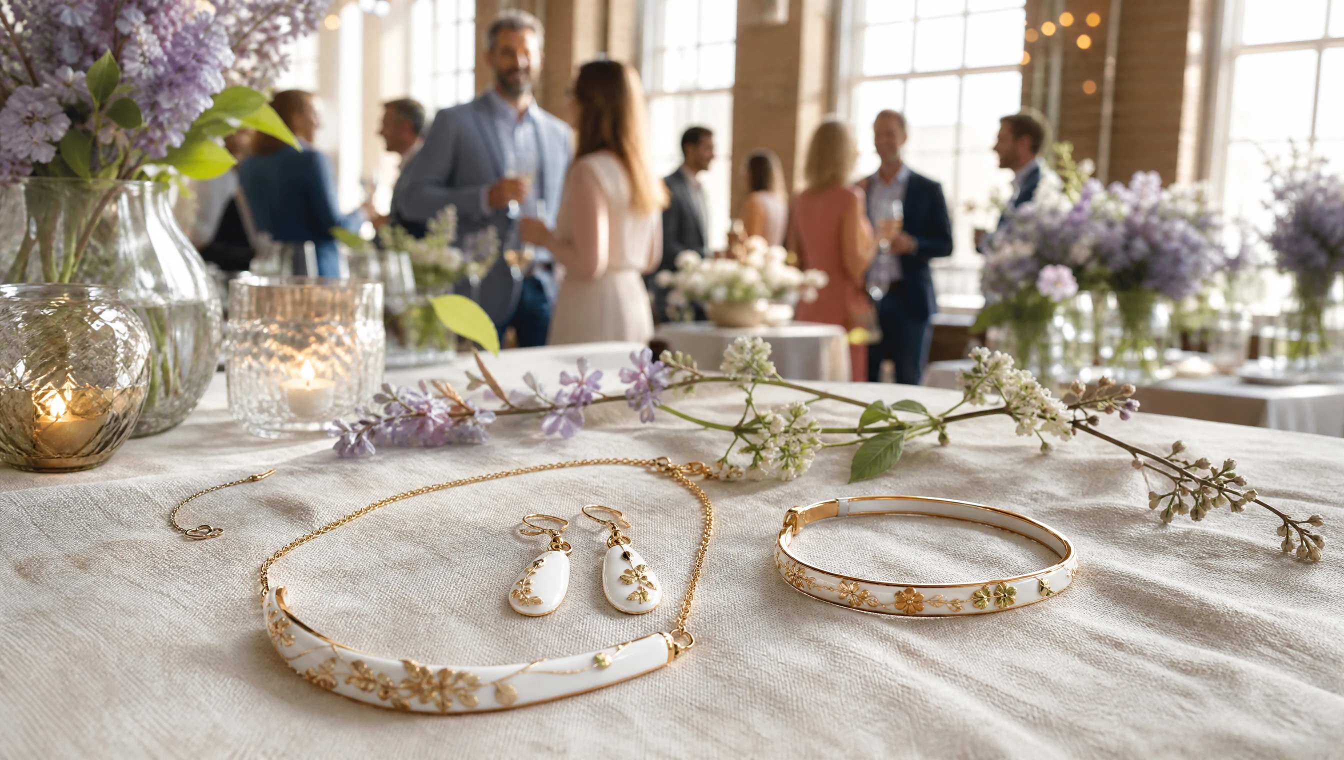 20 Hochzeitstag Geschenk - Porzellanschmuck und Accessoires - die elegante Alternative