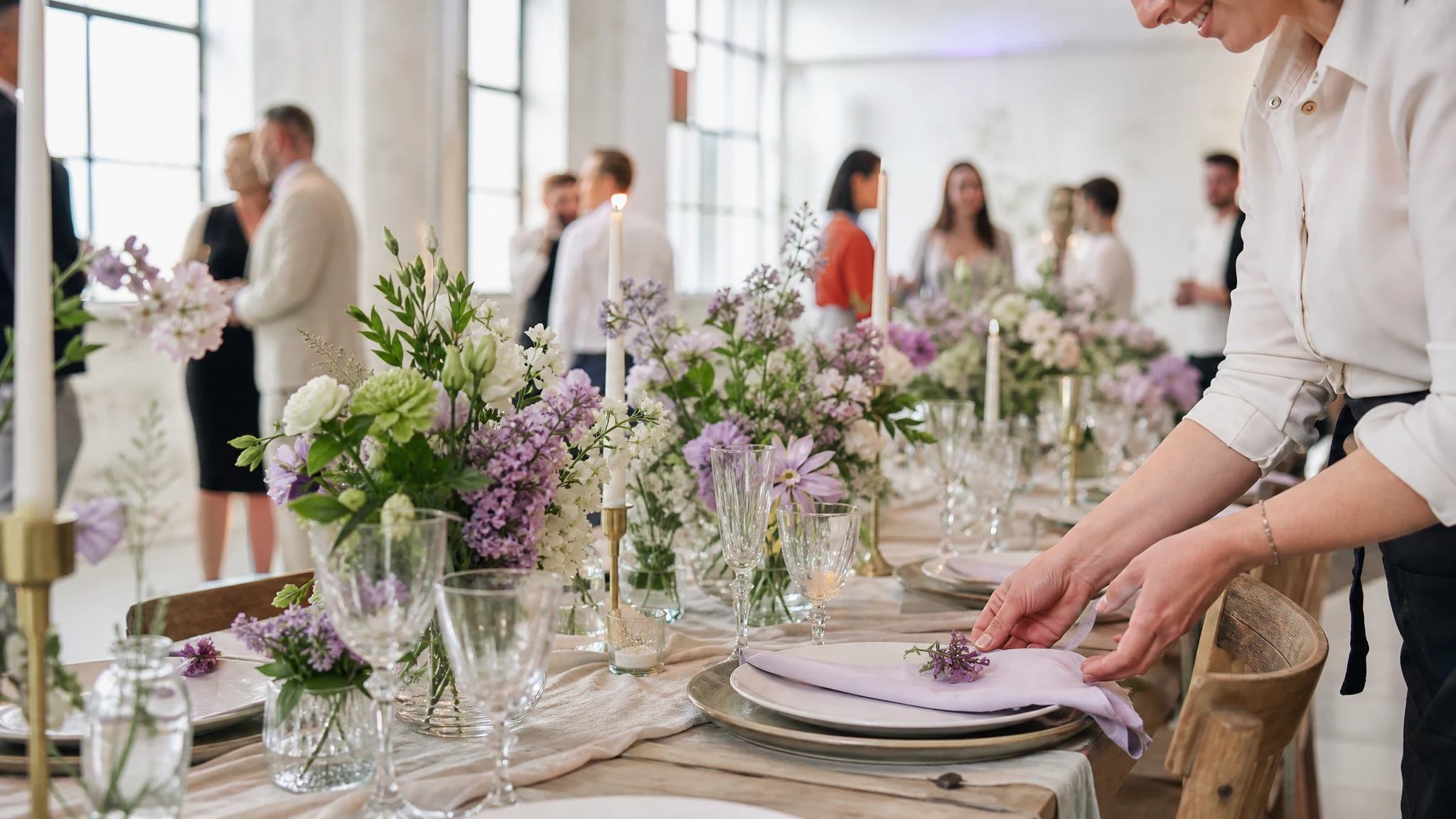 Catering Checkliste - Tischdekoration & Raumdekoration