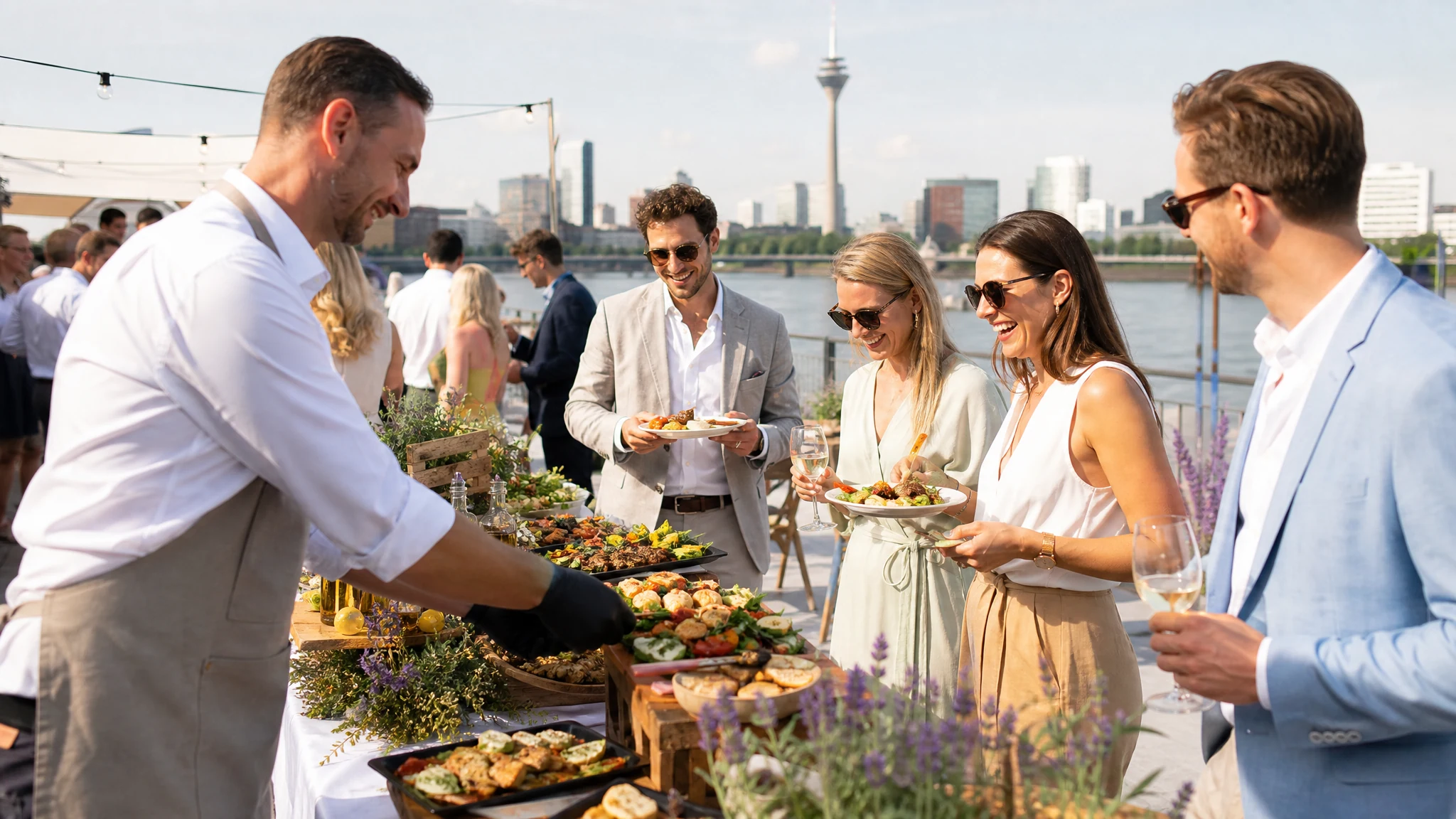 catering hochzeit düsseldorf - Frühling: Leichtes Menü, frische Locations, schnelle Buchungszeiten
