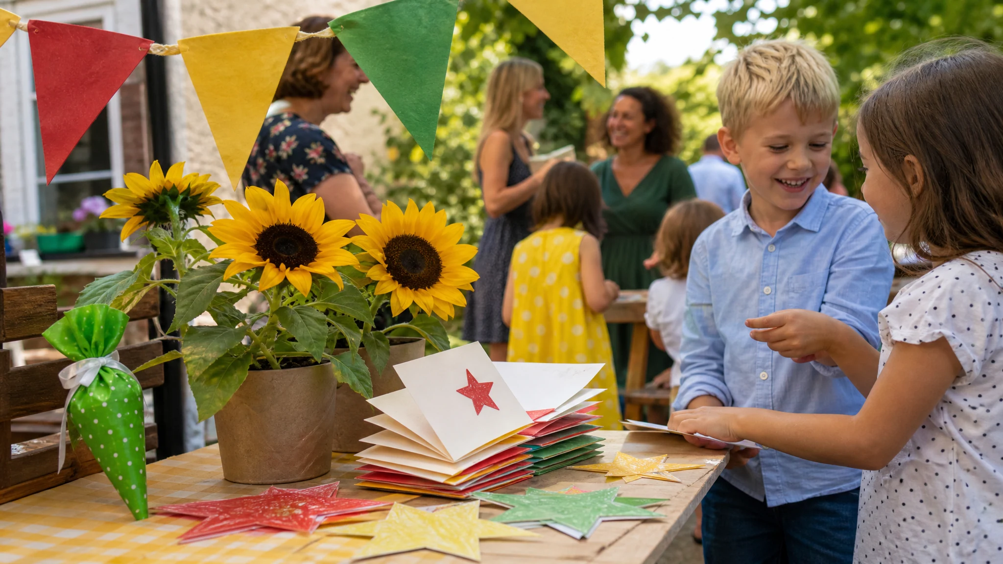 Einschulung - Deko für die Einschulungsfeier: Stimmung mit einfachen Mitteln