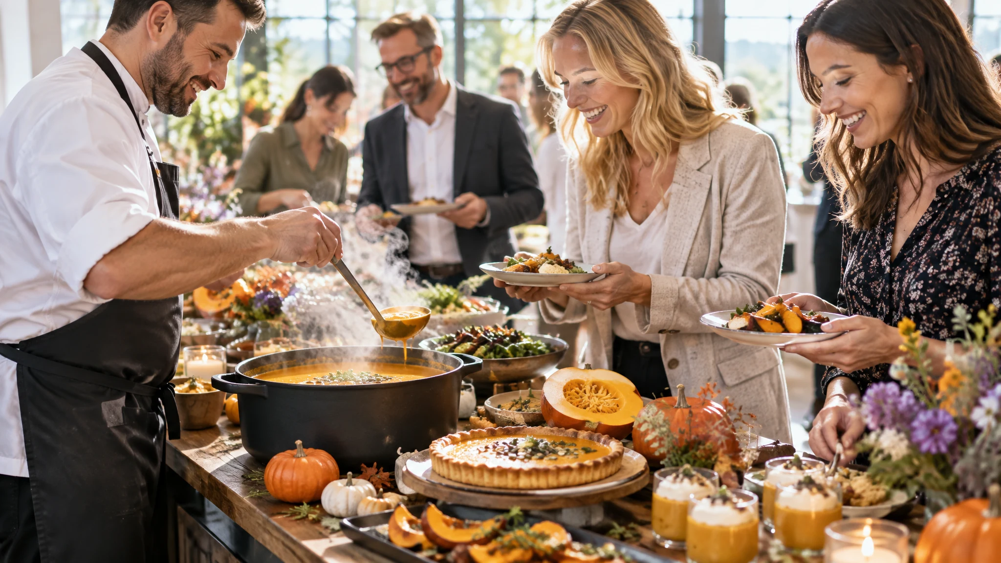 halloween buffet - Kürbis als Hauptzutat: Vom Suppen-Topf bis zum Dessert