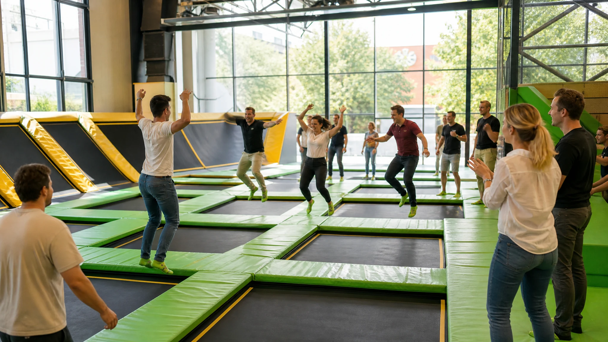 trampolinpark leverkusen - Firmenevent und Teamevent - wenn das Springen zum Programm wird