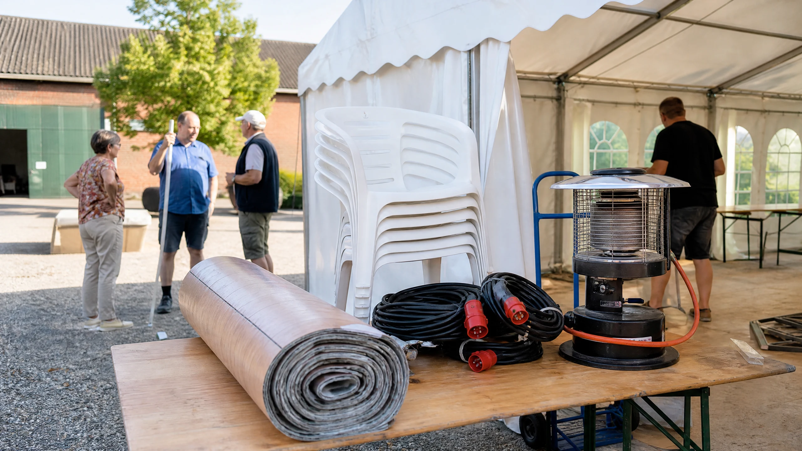 Festzelt mieten - Zubehör und Ausstattung: Was ein gutes Paket enthält