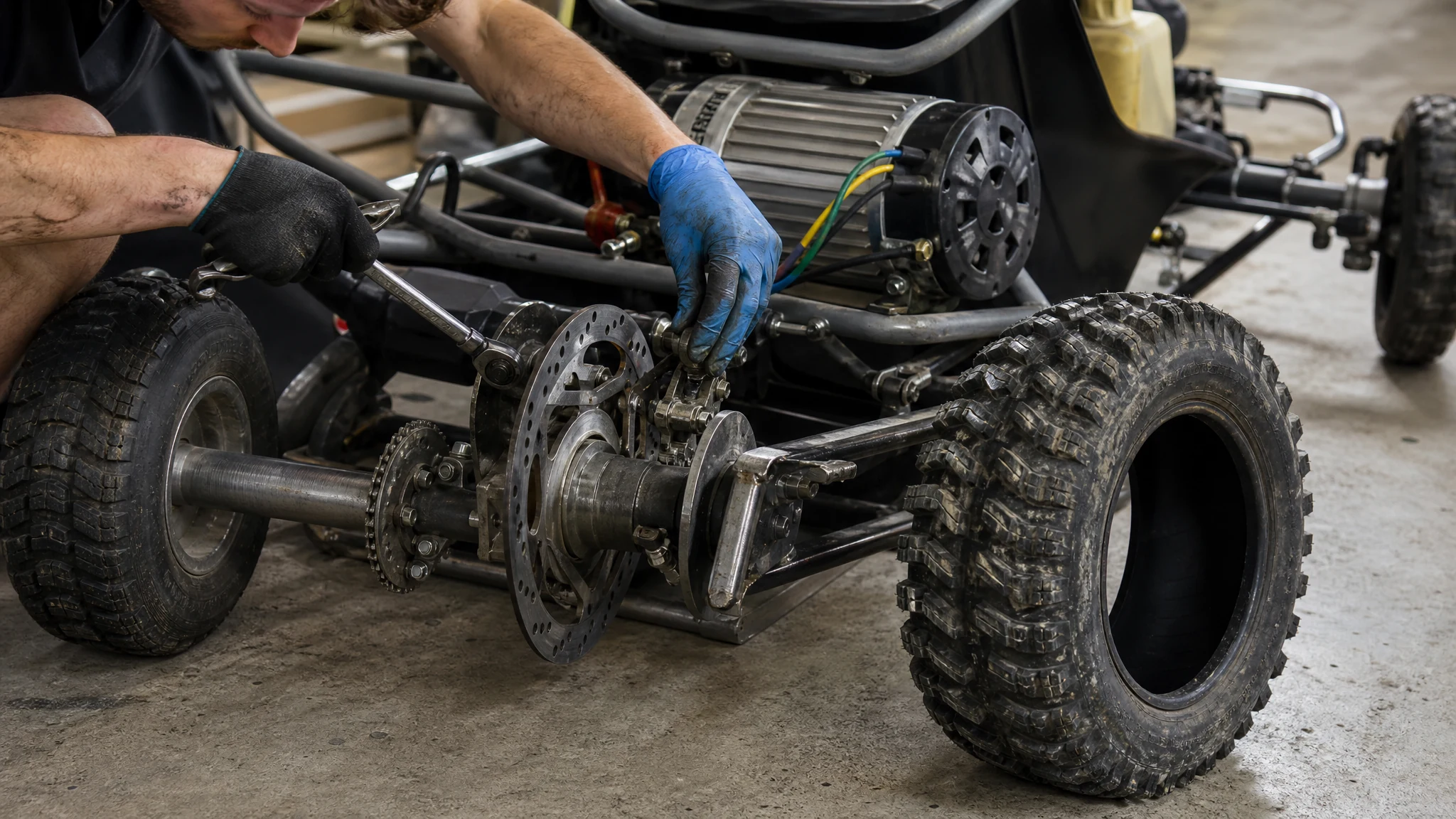 Go-Karts Gokart - Antrieb, Bremse, Bereifung - die drei Entscheidungsachsen
