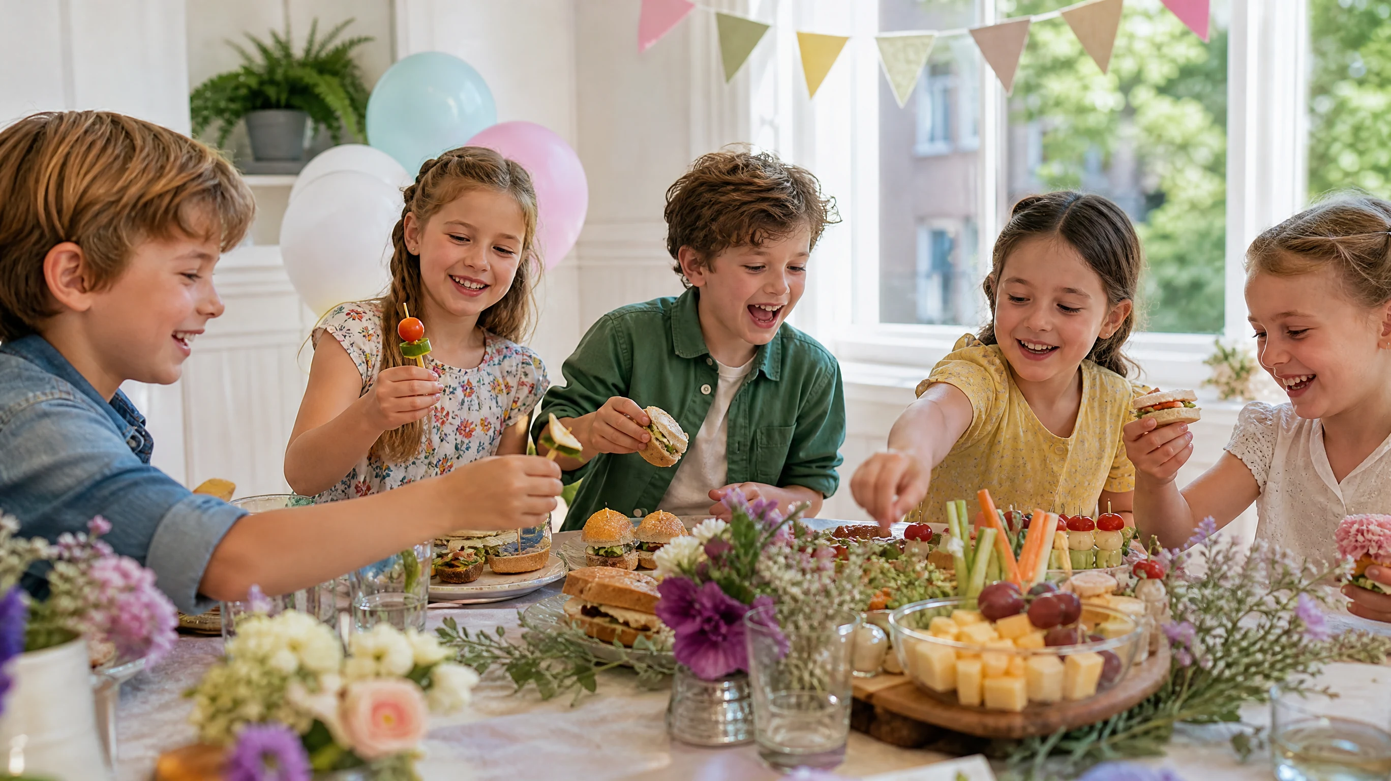 Kindergeburtstag Essen - Herzhafte Snacks, die keine einzige Gabel brauchen