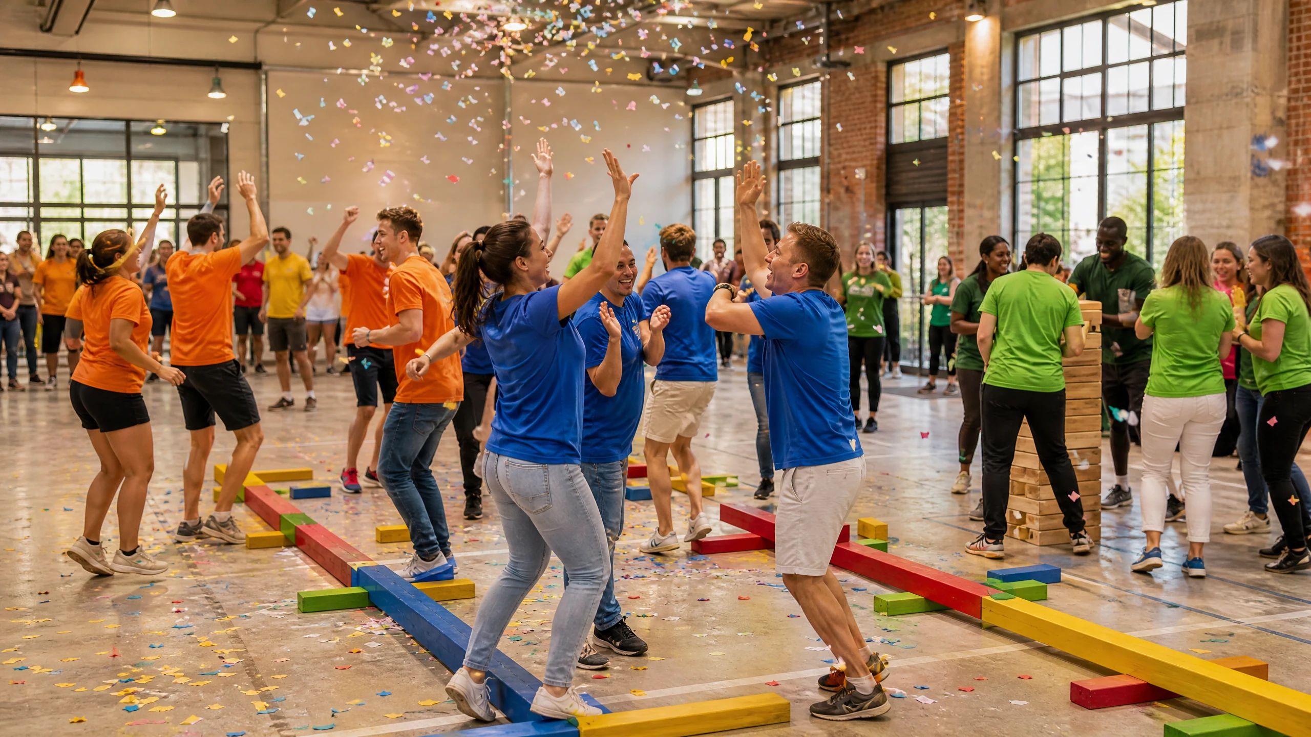 Teambuilding-Spiele - Teambuilding-Spiele für die Betriebsfeier - Spaß und Zusammenhalt verbinden