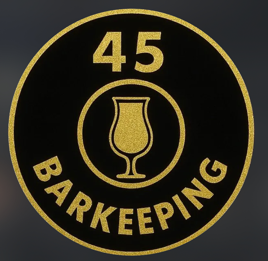 45 Barkeeping - Mobile Cocktailbar & Barkeeper Logo